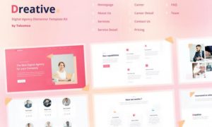 Dreative | Digital Agency Elementor Template Kit