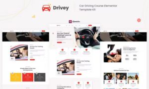 Drivey – Car Driving Course Elementor Template Kit