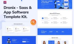 Dronix – SaaS & Startup Elementor Template Kit