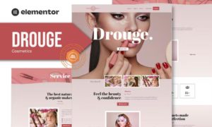 Drouge – Cosmetic Elementor Template Kit