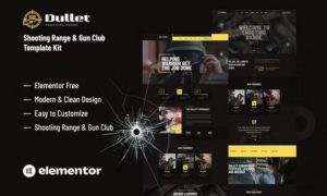 Dullet – Shooting Range & Gun Club Elementor Template Kit