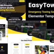 EasyTowing – Emergency Towing Service Elementor Template Kit