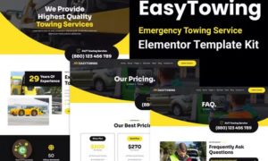 EasyTowing – Emergency Towing Service Elementor Template Kit