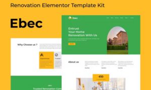 Ebec – Renovation Elementor Template Kit