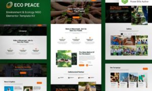 EcoPeace – Environment & Ecology NGO Elementor Template Kit