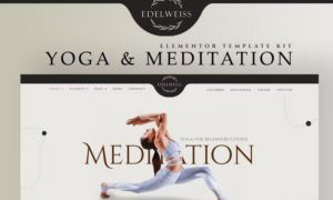 Edelweiss – Yoga & Meditation Elementor Template Kit