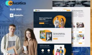 Educatico – Education School & Online Courses Elementor Template Kit