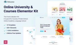 Educator – Online University & Courses Elementor Template Kit