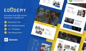 Edudemy – School & Education Elementor Template Kit