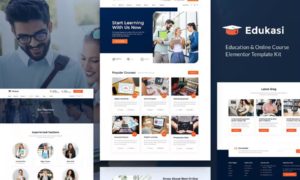 Edukasi – Education & Online Course Elementor Template Kit