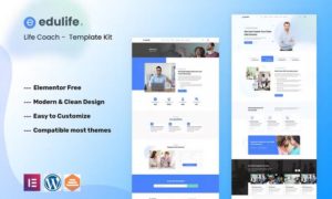 EduLife – Life Coach Elementor Template Kit