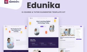 Edunika – Online Education Elementor Template Kit