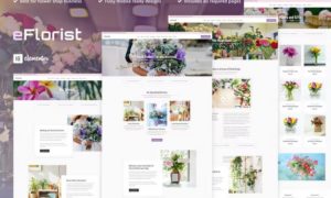 eFlorist – Flower Boutique & Decoration Elementor Template Kit