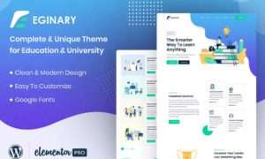 Eginary – Online Education Elementor Template Kit