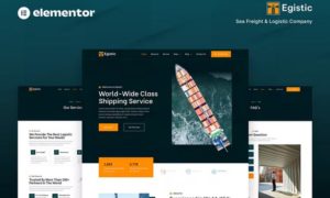 Egistic – Sea Freight & Logistic Company Elementor Template Kit