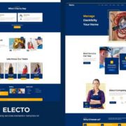 Electo – Electricity Services Elementor Template Kit