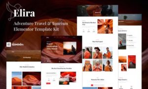 Elira – Adventure Travel & Tourism Elementor Template Kit