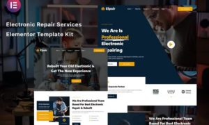 Elpair – Electronic Repair Services Elementor Template Kit