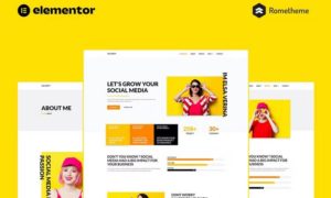 Elsa – Social Media Marketing & Management Elementor Pro Full Site Template Kit