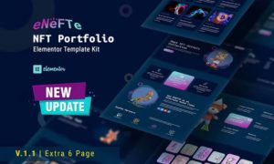 Enefte – NFT Portfolio Elementor Template Kit