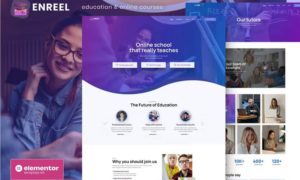 Enreel – Education & Online Courses Elementor Template Kit