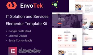 EnvoTek – IT Solution & Services Elementor Template Kit