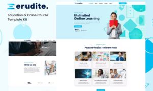 Erudite – Education & Online Course Elementor Template Kit