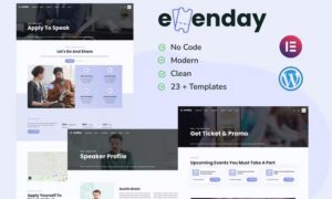 Evenday – Event Management & Expo Orgaziner Elementor Template Kit