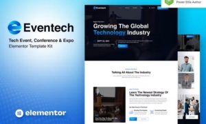 Eventech – Tech Event Conference & Expo Elementor Template Kit