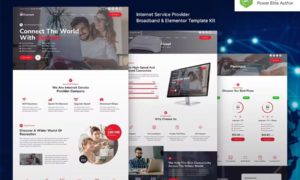 Evernet – Broadband & Internet Service Provider Elementor Template Kit