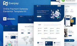 Everpay – Online Payment Gateway & Fintech Elementor Template Kit