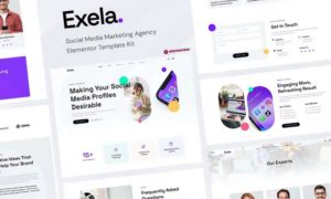 Exela – Social Media Marketing Agency Elementor Template Kit