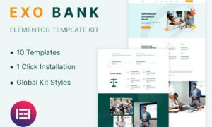 Exobank – Financial Elementor Template Kit