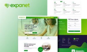 Expanet – Broadband & Internet Services Elementor Template Kit