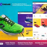 Extreme – Running Sports Shoes & Clothes Elementor Template Kit