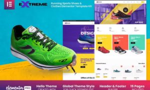 Extreme – Running Sports Shoes & Clothes Elementor Template Kit