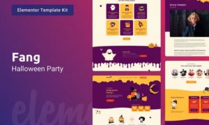 Fang — Halloween Party Elementor Template Kit