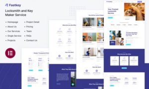 Fastkey | Locksmith and Key Maker Service Elementor Template Kit