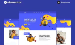 Fastnet – Broadband & Internet Elementor Pro Full Site Template Kit