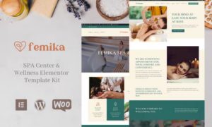 Femika – Spa Center & Wellness Elementor Template Kit