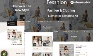 Fesshion – Fashion & Clothing Elementor Template Kit