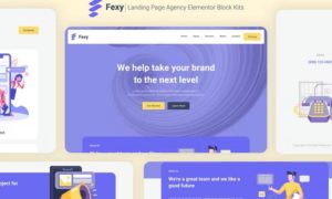 Fexy – Agency Landing Page Elementor Block Kit