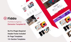 Fidda – Portfolio & Agency Elementor Template Kit