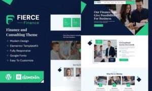 Fierce – Finance Elementor Template Kit