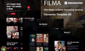 Filma – Film Maker & Movie Streaming Services Elementor Template Kit