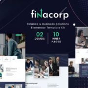FinaCorp – Finance Corporate Elementor Template Kit