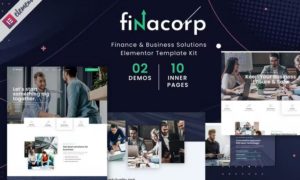 FinaCorp – Finance Corporate Elementor Template Kit