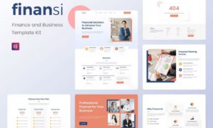 Finansi – Finance & Business Elementor Template Kit