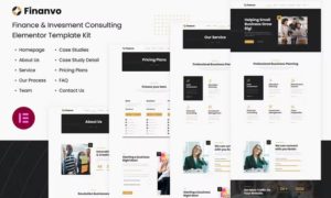 Finanvo | Finance & Investment Consulting Elementor Template Kit