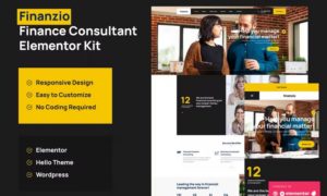 Finanzo | Finance Consulting Elementor Template Kit